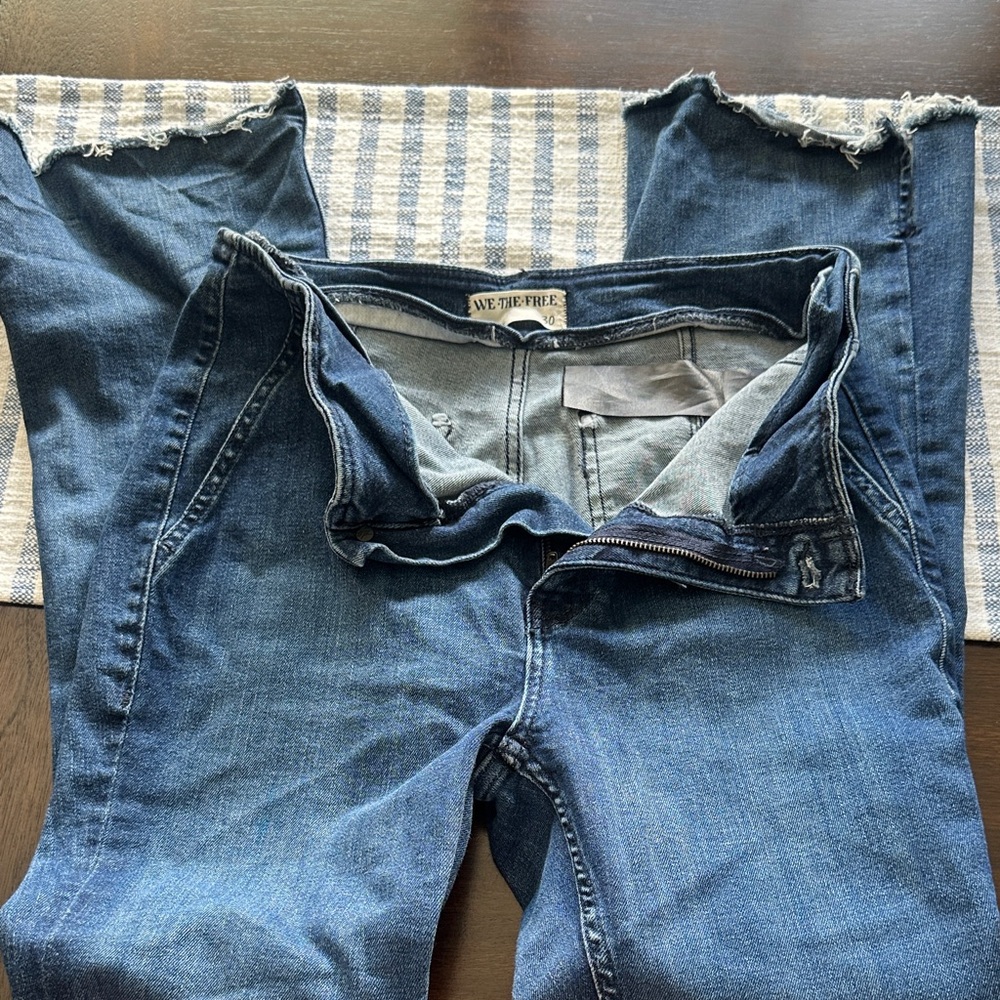 We The Free Vintage Blue Denim Jeans
